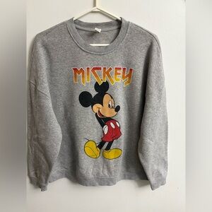 Retro Mickey Mouse Gray Sweater large